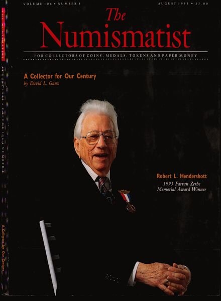The Numismatist – August 1993 Cover