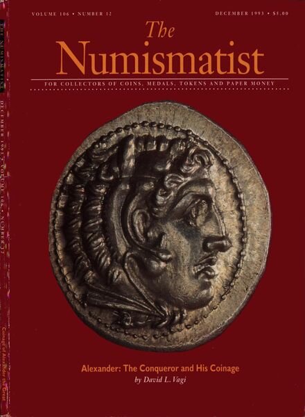 The Numismatist – December 1993 Cover