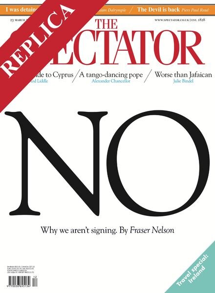 The Spectator – 23 March 2013 Cover