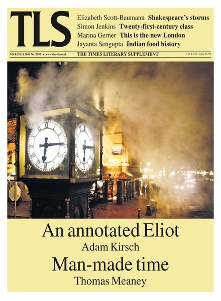 The Times Literary Supplement – 11 March 2016 Cover