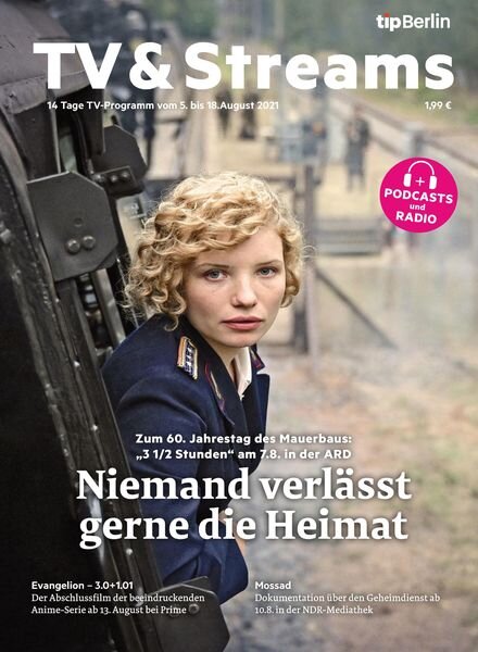tipBerlin TV & Streams – 05 August 2021 Cover