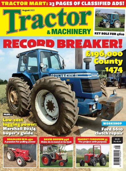 Tractor & Machinery – August 2021 Cover
