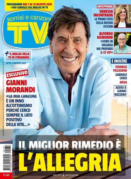 TV Sorrisi e Canzoni – 3 Agosto 2021 Cover
