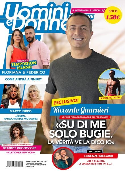 Uomini e Donne magazine – 23 luglio 2021 Cover