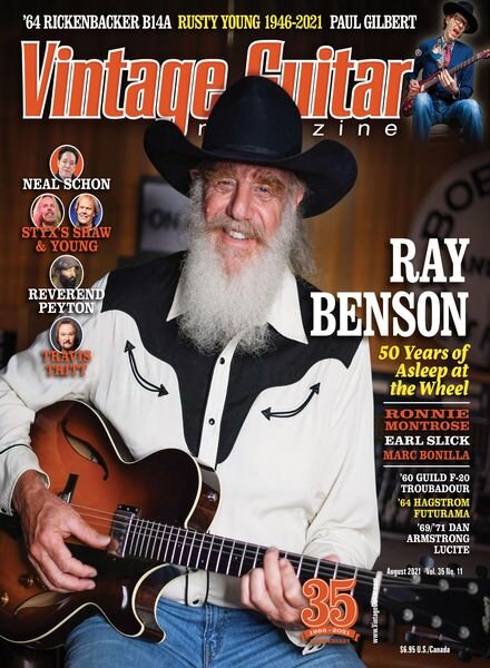 Vintage Guitar – August 2021 Cover