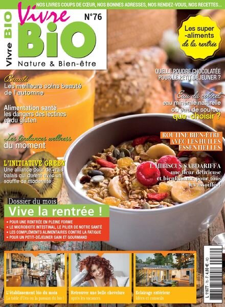 Vivre Bio – septembre 2021 Cover
