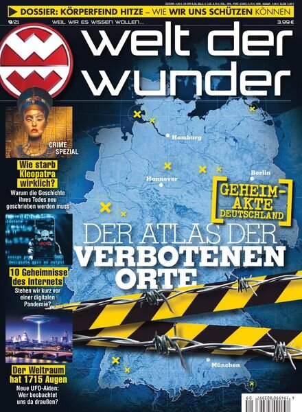 welt der wunder – 06 August 2021 Cover