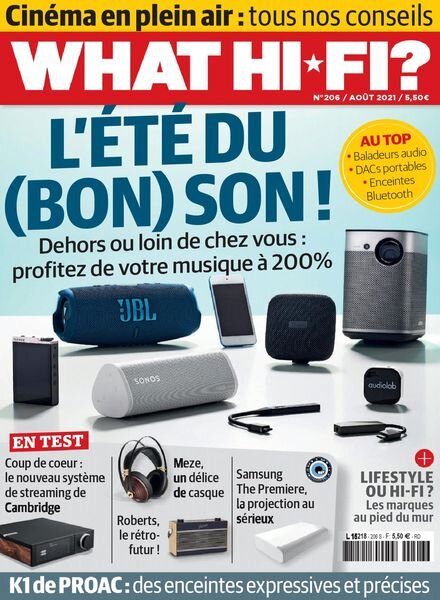What Hifi France – aout 2021 Cover