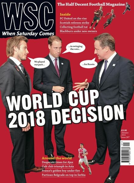 When Saturday Comes – January 2011 Cover