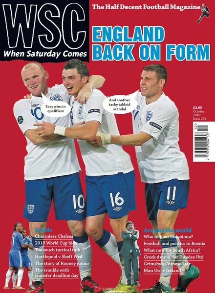 When Saturday Comes – October 2010 Cover