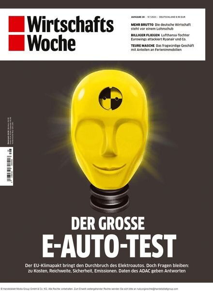 Wirtschaftswoche – 09 Juli 2021 Cover