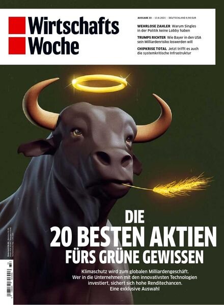 Wirtschaftswoche – 13 August 2021 Cover