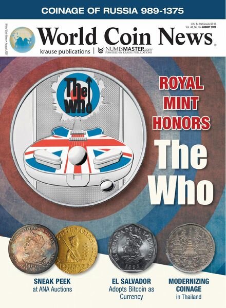 World Coin News – August 2021 Cover