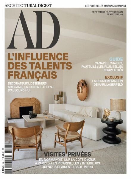 AD Architectural Digest France – septembre-octobre 2021 Cover