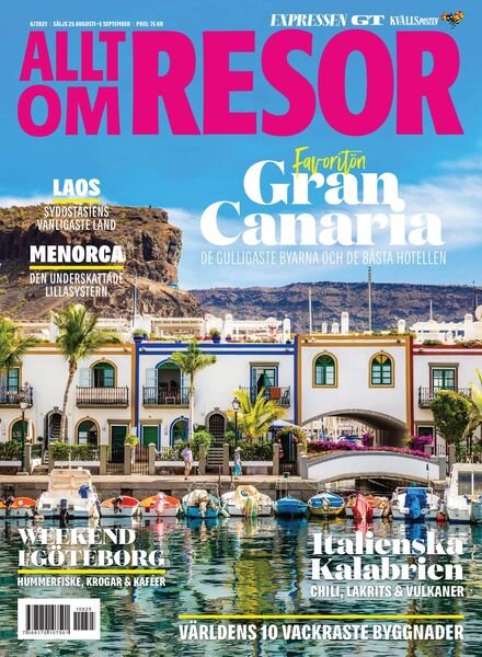 Allt om Resor – 25 augusti 2021 Cover