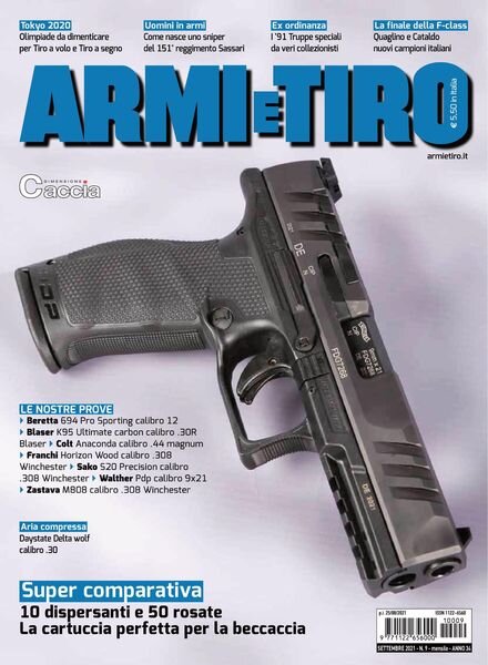 Armi e Tiro – settembre 2021 Cover