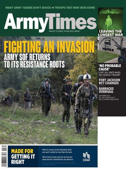 Army Times – September 2021 Cover