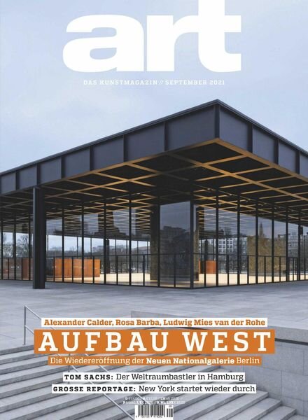 Art Magazin – September 2021 Cover