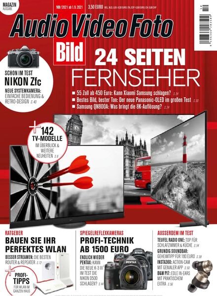 Audio Video Foto Bild – October 2021 Cover