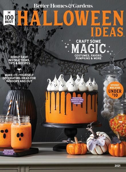 BH&G 100 Best Halloween Ideas – August 2021 Cover