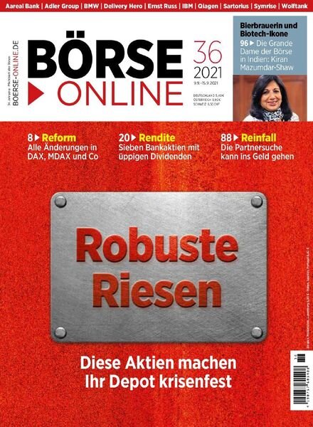 Borse Online – 09 September 2021 Cover