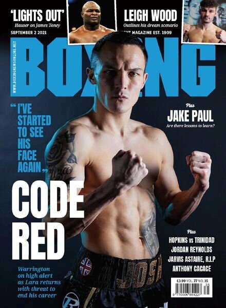 Boxing News – September 02, 2021 Cover
