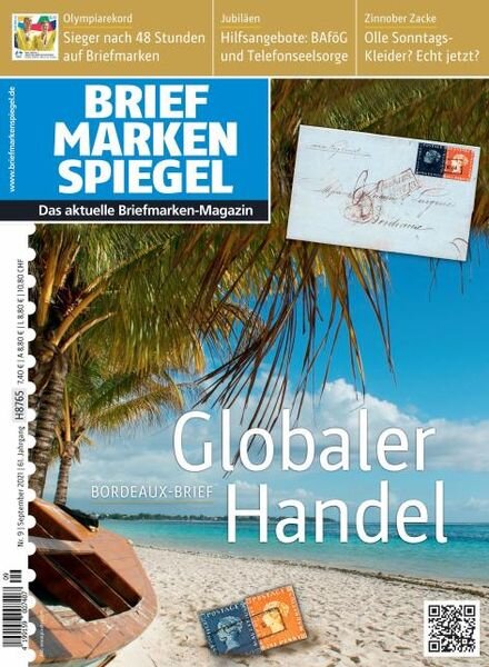 Briefmarken Spiegel – September 2021 Cover