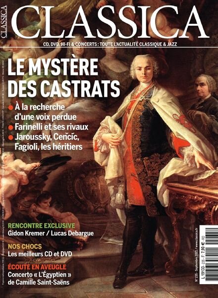Classica – septembre 2021 Cover