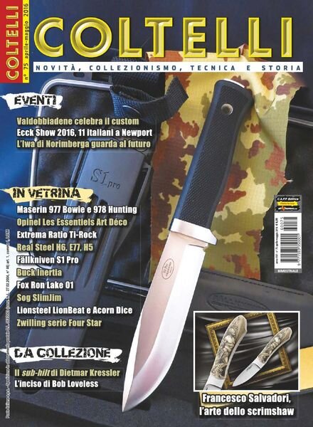 Coltelli – Aprile-Maggio 2016 Cover