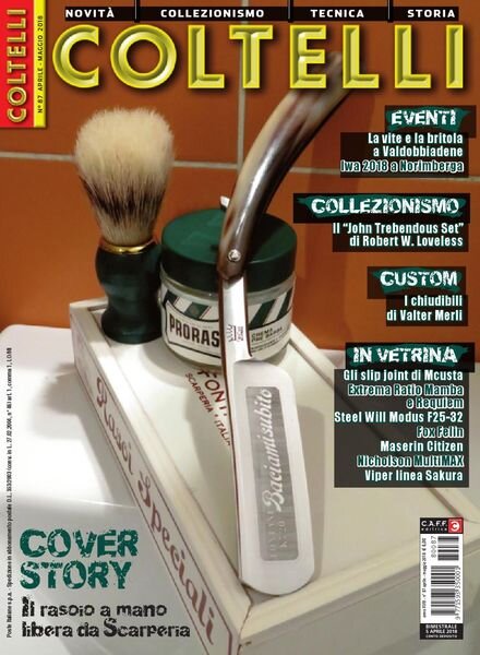 Coltelli – Aprile-Maggio 2018 Cover