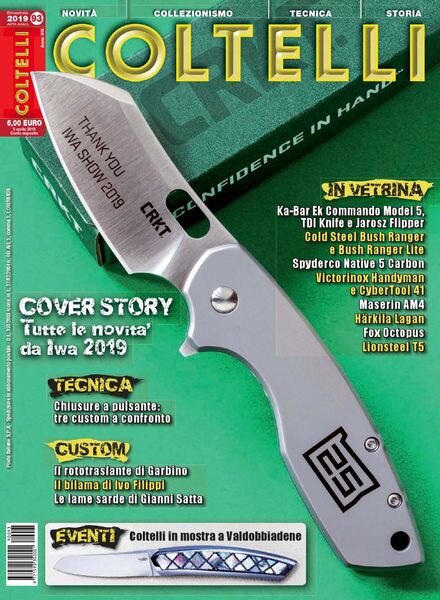 Coltelli – Aprile-Maggio 2019 Cover