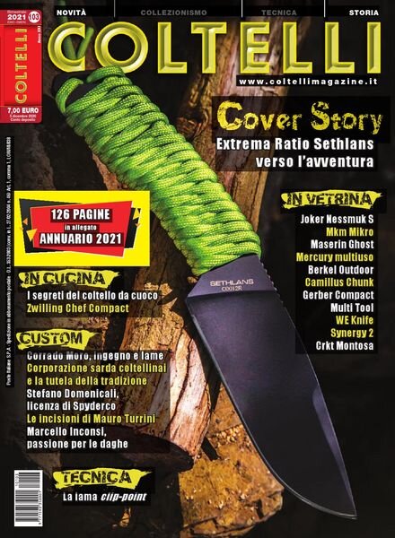 Coltelli – Dicembre 2020 – Gennaio 2021 Cover