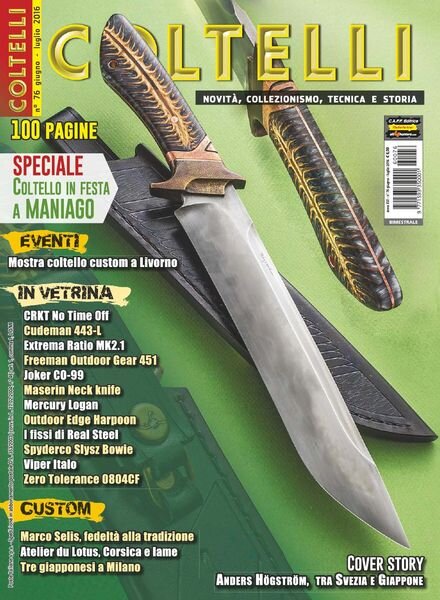 Coltelli – Giugno-Luglio 2016 Cover