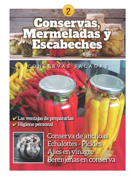 Conservas, mermeladas y escabeches – abril 2021 Cover