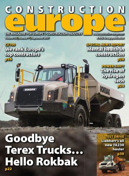 Construction Europe – September 2021 Cover
