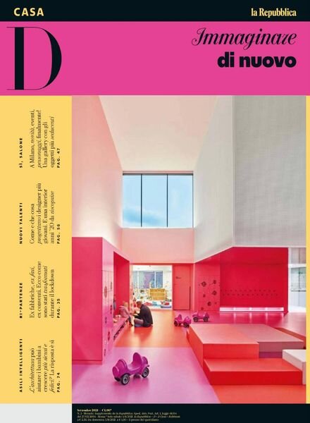 D Casa la Repubblica – Settembre 2021 Cover