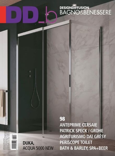 DDB Design Diffusion Bagno – agosto 2021 Cover