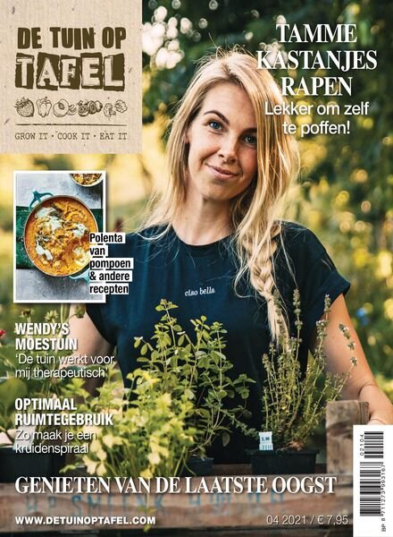 De Tuin op Tafel – augustus 2021 Cover