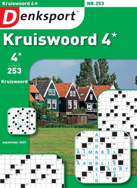Denksport Kruiswoord 4 – augustus 2021 Cover
