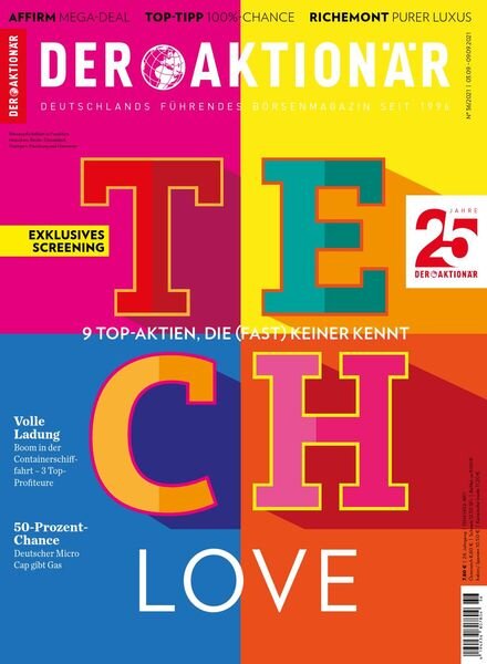 Der Aktionar – 02 September 2021 Cover