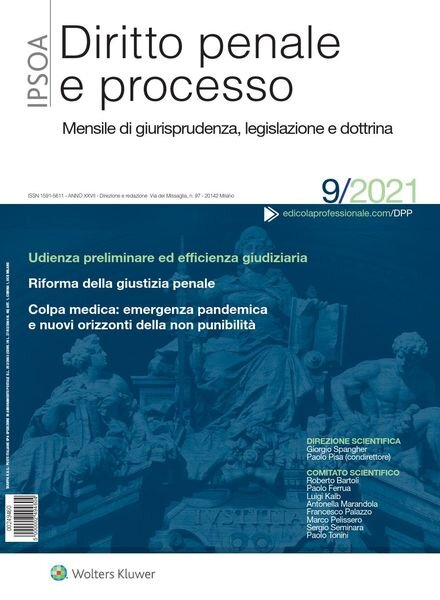 Diritto Penale e Processo – Settembre 2021 Cover