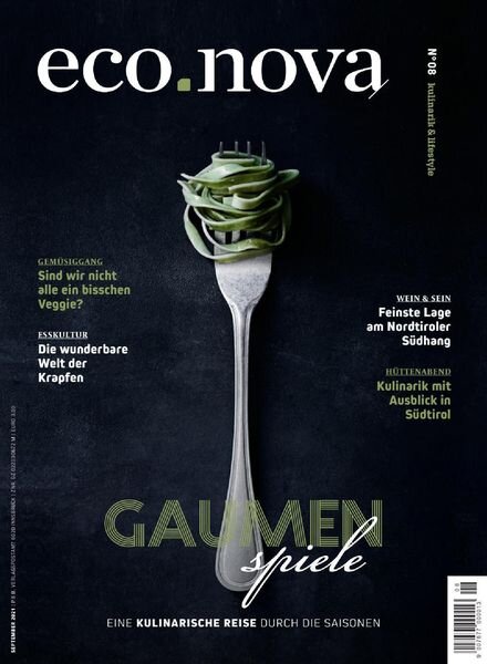 eco.nova – Spezial Kulinarik & Lifestyle 2021 Cover