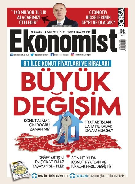 Ekonomist – 21 Agustos 2021 Cover