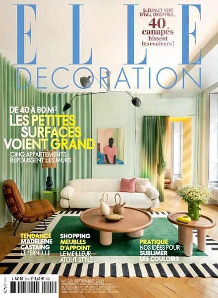 Elle Decoration France – septembre 2021 Cover