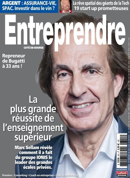 Entreprendre – Septembre 2021 Cover