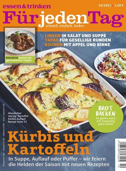 Essen & Trinken – Fur jeden Tag – Oktober 2021 Cover