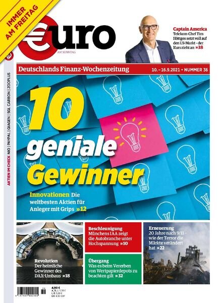Euro am Sonntag – 10 September 2021 Cover