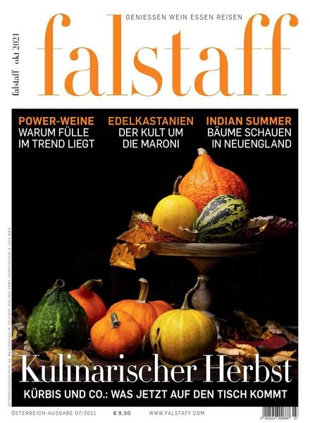 Falstaff Magazin Osterreich – Oktober 2021 Cover