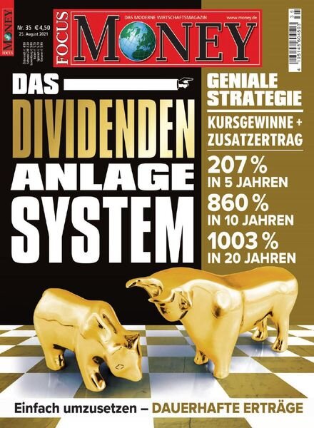 FOCUS-MONEY – 25 August 2021 Cover