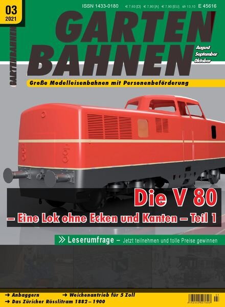 Gartenbahnen – August-Oktober 2021 Cover